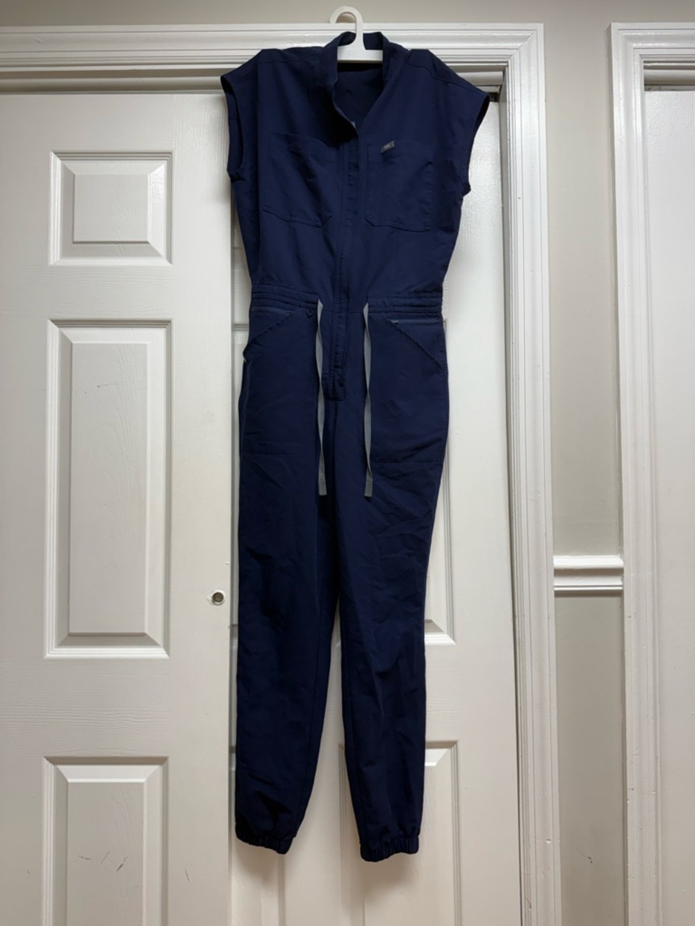 Navy Utility Scrub Jumpsuit - Women